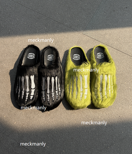 Lightweight summer wooden soled shoes, genuine leather closed toe <b>slippers</b>, embroidered men's and women's sandals - Product Image 3