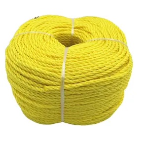 Strands PP Split Film Twisted Rope 3 Strands Packing Rope In 6mm