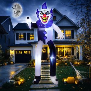 Décorations gonflables d'Halloween de 9 pieds de haut, <span class=keywords><strong>clown</strong></span> tueur effrayant, avec éclairage LED intégré - Product Image 1