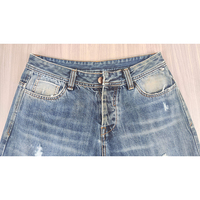 Jeans en denim japonais selvedge déchiré, coupe slim, pour homme, en coton, lavage intensif, style vintage, haute qualité, personnalisé, ODM, hiver