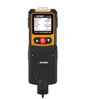 Detector de Gas Portátil 4 en 1 Recargable, Monitor Multigas, Analizador de Calidad del Aire de Alta Precisión, EX O2 H2S CO, con Bomba