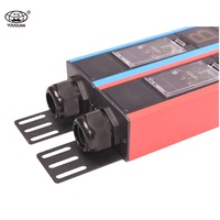 Disjoncteur intelligent à 3 phases PDU C13 C19 MIX 24 ports V/A remplaçable à chaud et affichage du courant terminal sans fil