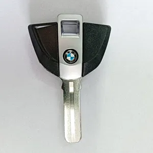 BMW 용 고성능 4D 칩 키 구리 코어 소재 블랙 오토바이 키