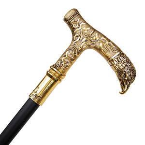 ไม้เท้าตกแต่งลายอินทรีด้ามจับทองคำ 2 ท่อน สำหรับสะสม - Product Image 6