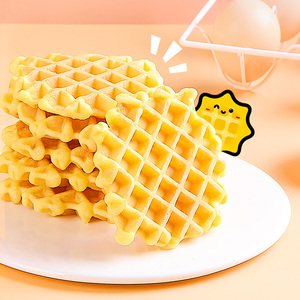 Mangehuafu 280g ขนมปังอาหารเช้าไข่เค้กวาฟเฟิลสดใหม่รสดั้งเดิมขนมจำนวนมากขนมเพื่อสุขภาพขายส่ง - Product Image 2