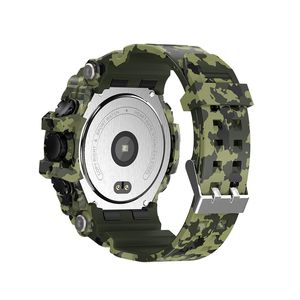 T6 táctica inteligente resistente reloj de pulsera IP68 impermeable 1,3 pulgadas círculo completo táctil completa relojes con botones físicos Multi-lang - Product Image 4