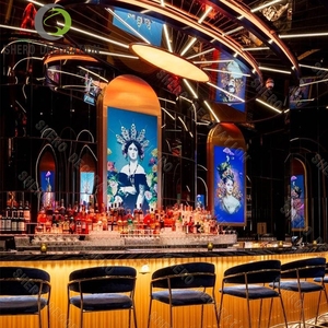 Tùy chỉnh hiện đại xách tay LED đồ nội thất hộp đêm nhà hàng rượu vang <span class=keywords><strong>Disco</strong></span> bar truy cập bảng phía trước - Product Image 5