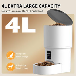 Intelligent Modern Durable Pet Automatic Feeder 4-Liter Capacity Supports <b>Remote</b> <b>Control</b> Via Mobile Phone with Video Interaction - Product Image 2