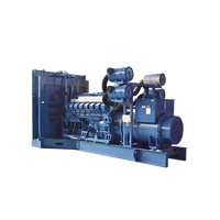 Groupe électrogène refroidi par eau SME de 1500 KVA, générateur diesel silencieux de 1200 kW par Mitsubishi S12R-PTAA2-C