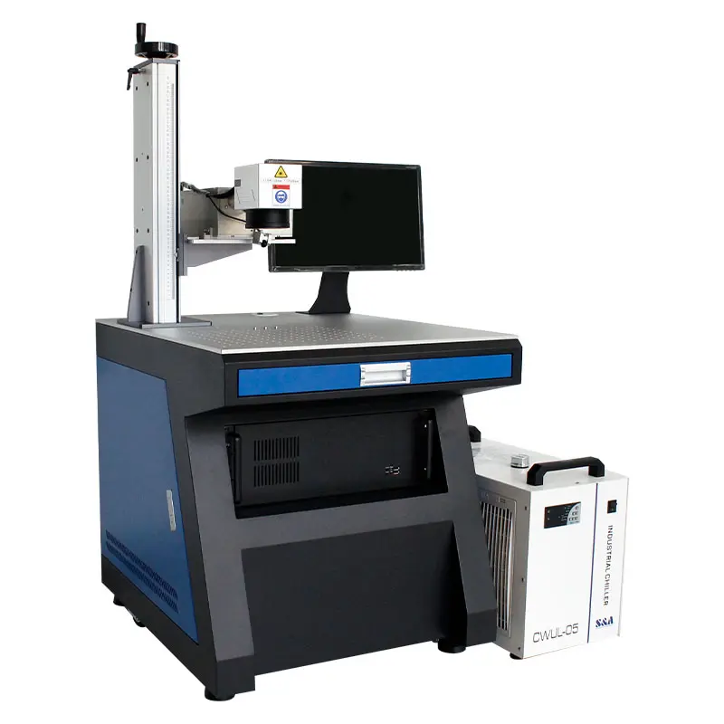 Máquina de marcação a laser uv 5w, máquina de marcação a laser de tamanho grande para jóias, pedra preciosa 3d, novo, 2022