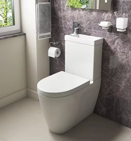 WC gain de place combiné deux-en-un lavabo sans rebord toilettes salle d'eau salle de bain moderne toilette commodes banheiro cuvette de toilette