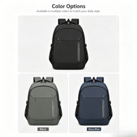 Sac à dos de voyage pour ordinateur portable, résistant à l'eau, durable, élégant, multi-poches, avec des compartiments pour hommes, pour le collège, le travail quotidien