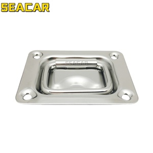 Seacar Stainless Steel 304 Deck Handle Boat <b>Yacht</b> Accessory Pull Ring 76x57mm - Product Image 1