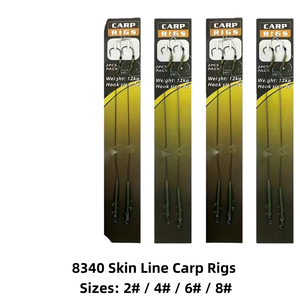 Kit de Pesca de Carpa Europeo, Juego de Aparejos de Pesca de Carpa con Anzuelos, Plomos y Caña para Pesca en Mar, Larga Distancia de Lanzamiento, Señuelos y Accesorios - Product Image 6