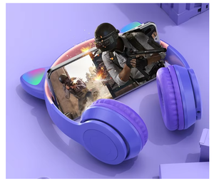 Nouveau Hot Sale 2025 Casque P47 Écouteurs sans Fil Bluetooth 5.0 pour Filles, <span class=keywords><strong>Meilleurs</strong></span> Casques de Jeu Mobile avec Oreilles de Chat Dessin Animé - Product Image 4
