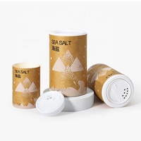 Tube en carton kraft écologique de qualité alimentaire pour poudre en vrac, épices et sel, avec tamis supérieur