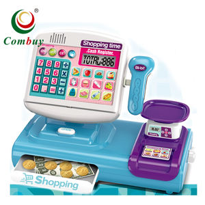 Pantalla táctil supermercado contador niños <span class=keywords><strong>caja</strong></span> <span class=keywords><strong>registradora</strong></span> juguete con voz - Product Image 1