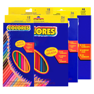 Juego de Lápices de Colores Profesionales de 12/18/24/36/<span class=keywords><strong>48</strong></span> Piezas, Papelería Personalizada con Aceite para Dibujo Estudiantil - Product Image 1
