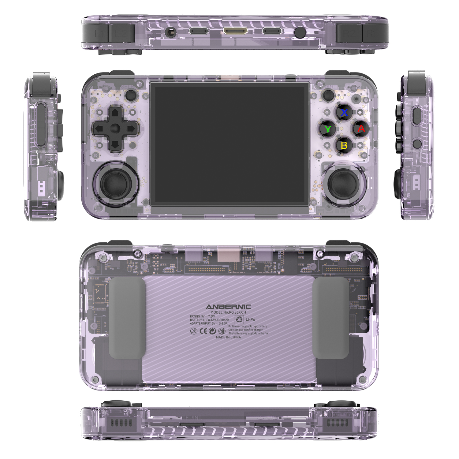 2024 ANBERNIC RG35XXH Upgrade - 64G/128G Video Game Consoles