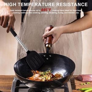 Juego de Utensilios de Cocina de Silicona de Alta Calidad para el Hogar, Espátula Antiadherente, Espátula Ranurada Sólida para el Hogar - Product Image 3