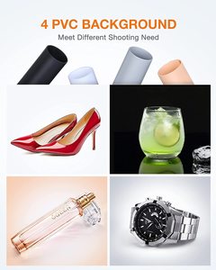 पोर्टेबल फोटो स्टूडियो 40 50 60 70 cm फोटो प्रकाश बॉक्स के साथ नरम प्रकाश एलईडी शूटिंग तम्बू 6 पृष्ठभूमि ले जाने बैग - Product Image 4