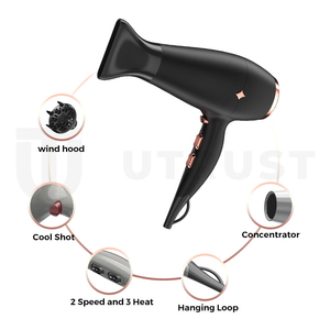 Sèche-cheveux professionnel personnalisé à moteur ionique pour usage domestique avec diffuseur - Product Image 2