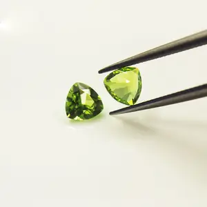 Natural Gemstone Trillion Shape Peridot Collection A Treasure Collection of Rare and Fine Gems