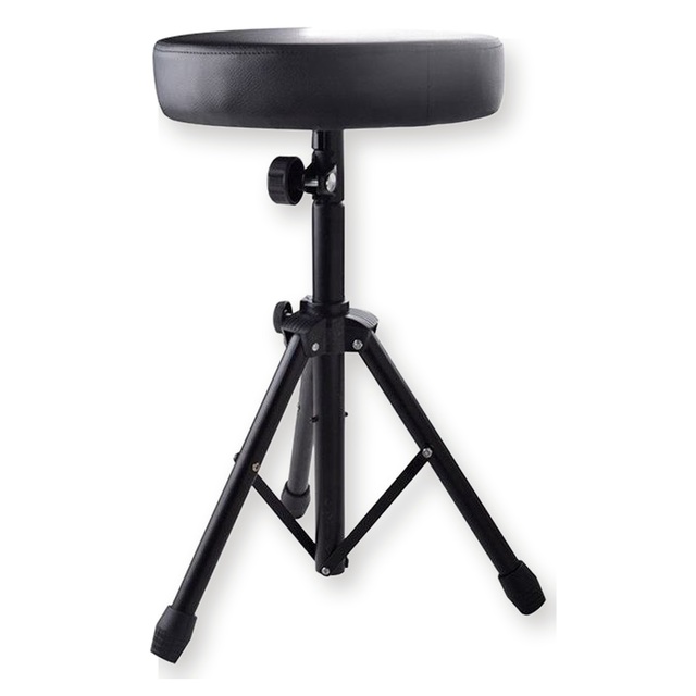 Wholesale Folding Drum Throne Round Padded Height Adjustable Tripod Drum Stool for Drum Set Music School