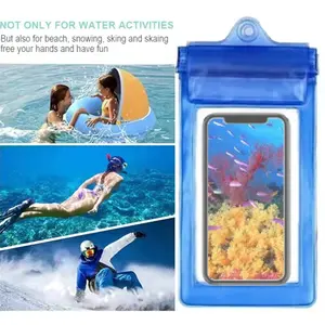 Wasserpark Hot Sale Benutzer definiertes Logo PVC Wasserdichte Tasche Wasserdichte Handy tasche Float Phone Pouch