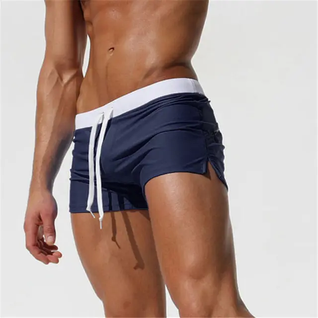 Zomer Badmode Mannen Badpak Maillot De Bain Jongen Zwemkleding Boxer Shorts Zwembroek Surf Banadores Mayo Sungas