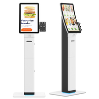 Kiosco Digital de Autoservicio de 23.6 Pulgadas con Pantalla Táctil Curva de 10 Puntos, Multi-OS y SDK para Pagos en Centros Comerciales