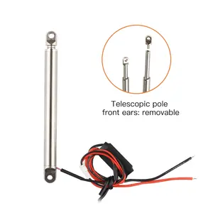 Tubular Micro Linear Electric Actuator 6V 7.24inch Speed 3mm/s 30N With Brushed DC Motor Waterproof IP65 For Window Opener