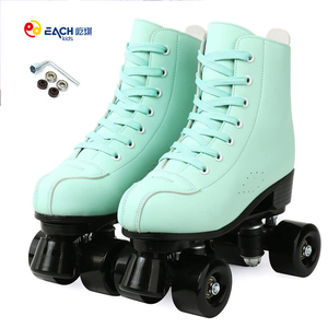 Nouvel Arrivage Patins à Roulettes en Cuir à <span class=keywords><strong>4</strong></span> <span class=keywords><strong>Roues</strong></span> Pas Chers Unisexe pour Femmes, Adultes et Filles - Product Image 5