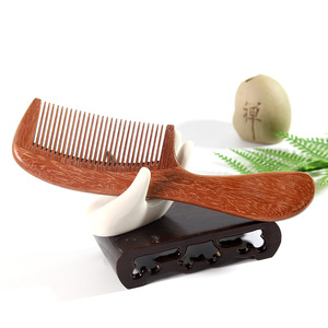 Peine de sándalo de gran tamaño, peine para masaje, agradable para la piel, uso doméstico para adultos, niños, mujeres embarazadas - Product Image 2