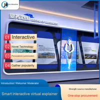 Akıllı interaktif 3D Phantom Stereo ana sanal yorumcu yazılım asansörler ve perakende mağazaları için karşılama sistemi