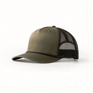 Casquette Trucker en Maille Vierge à 5 Panneaux Personnalisable, Profil Haut, avec Cordon, Vente en Gros - Product Image 5