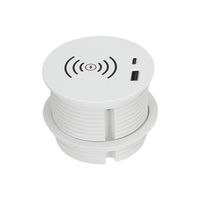 Prise électrique de Table de conception cachée 15W prise de courant de meubles de charge de téléphone sans fil pour bureau de conférence