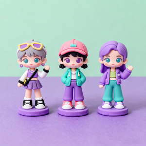 Kustom boneka trendi silikon personalisasi karakter kartun hadiah untuk pesta & Souvenir Film - Product Image 3