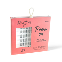 Pour le modèle MT 2025, les dernières extensions de cils individuelles DIY en grappe, fabriquées à la machine, pré-collées, noires, ultra-légères, fines, en PET de 0,03 mm