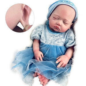 Poupée de <span class=keywords><strong>bébé</strong></span> <span class=keywords><strong>fille</strong></span> <span class=keywords><strong>Reborn</strong></span> en Silicone solide de 45CM, corps <span class=keywords><strong>très</strong></span> doux, <span class=keywords><strong>réaliste</strong></span>, <span class=keywords><strong>réaliste</strong></span>, cadeaux d'anniversaire de <span class=keywords><strong>bébé</strong></span> <span class=keywords><strong>Reborn</strong></span> - Product Image 5