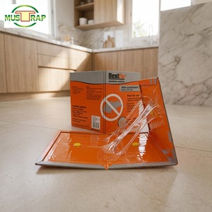 Piège à <span class=keywords><strong>souris</strong></span> parfumé au beurre de cacahuète 100 % efficace avec appât intégré et plaque de colle pour rats pour une lutte antiparasitaire intégrée - Product Image 6