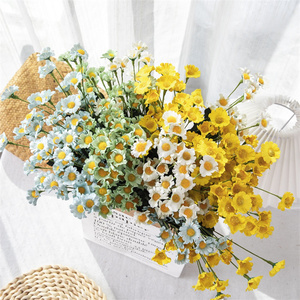 ดอกไม้ประดิษฐ์ดอกเดซี่ปลอม,ดอกไม้ผ้าไหมเดี่ยวพุ่มไม้พลาสติกสำหรับในบ้านภายนอกครัว Decore - Product Image 6