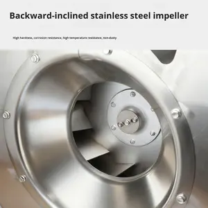 מאוורר צנטריפוגלי 304 נירוסטה 4-72 עמיד בפני קורוזיה ועמיד בטמפרטורות גבוהות לאוורור חדר אפייה, מאוורר תעשייתי - Product Image 4