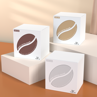 Caja de Cartón Blanca Reciclable para Bebidas de Café, Impresión a Color, con Asa para Colgar, Empaque para Café Frío, Caja Plegable