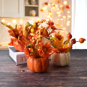 Offre Spéciale : Décorations d'Automne Feuille d'Érable, Citrouille Artificielle, Fleurs d'Automne pour Halloween, la Saint-Valentin et Thanksgiving - Product Image 2