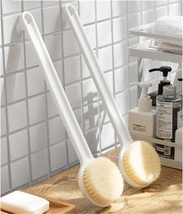 Two-sided PP Bath Body <b>Shower</b> Cleaning Tool Eco-Friendly Scrub <b>Brush</b> With Long Handle Soft Bristles Car Wash Baby Care - Product Image 2