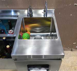 Bar portable en acier inoxydable 304 standard personnalisé Barman Table Cocktail Station Équipement de bar - Product Image 3