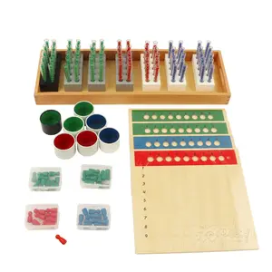 MA189 Long Division Montessori materials Wooden Educational Children Toy montessori for AMS and AMI