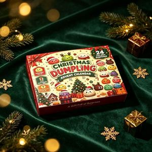 Calendario dell'Avvento di Natale 24 Giorni Conto alla Rovescia Scatola <span class=keywords><strong>a</strong></span> Sorpresa con Mini Figure <span class=keywords><strong>a</strong></span> Forma di Raviolo Giocattolo in Plastica da Collezione Regalo di Natale per Bambini - Product Image 2