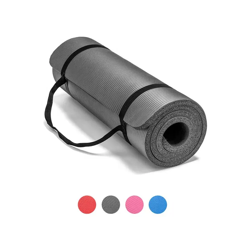 NBR malzeme sıcak satış 10mm 15mm kauçuk egzersiz Fitness Yoga matı
